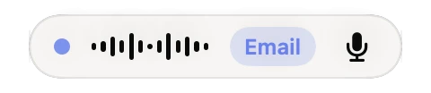 The pill in Email mode